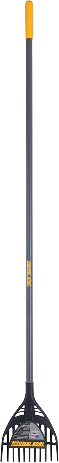 Amazon.com : True Temper 2919100 Poly Shrub Rake with Cushion Grip, 8 ...
