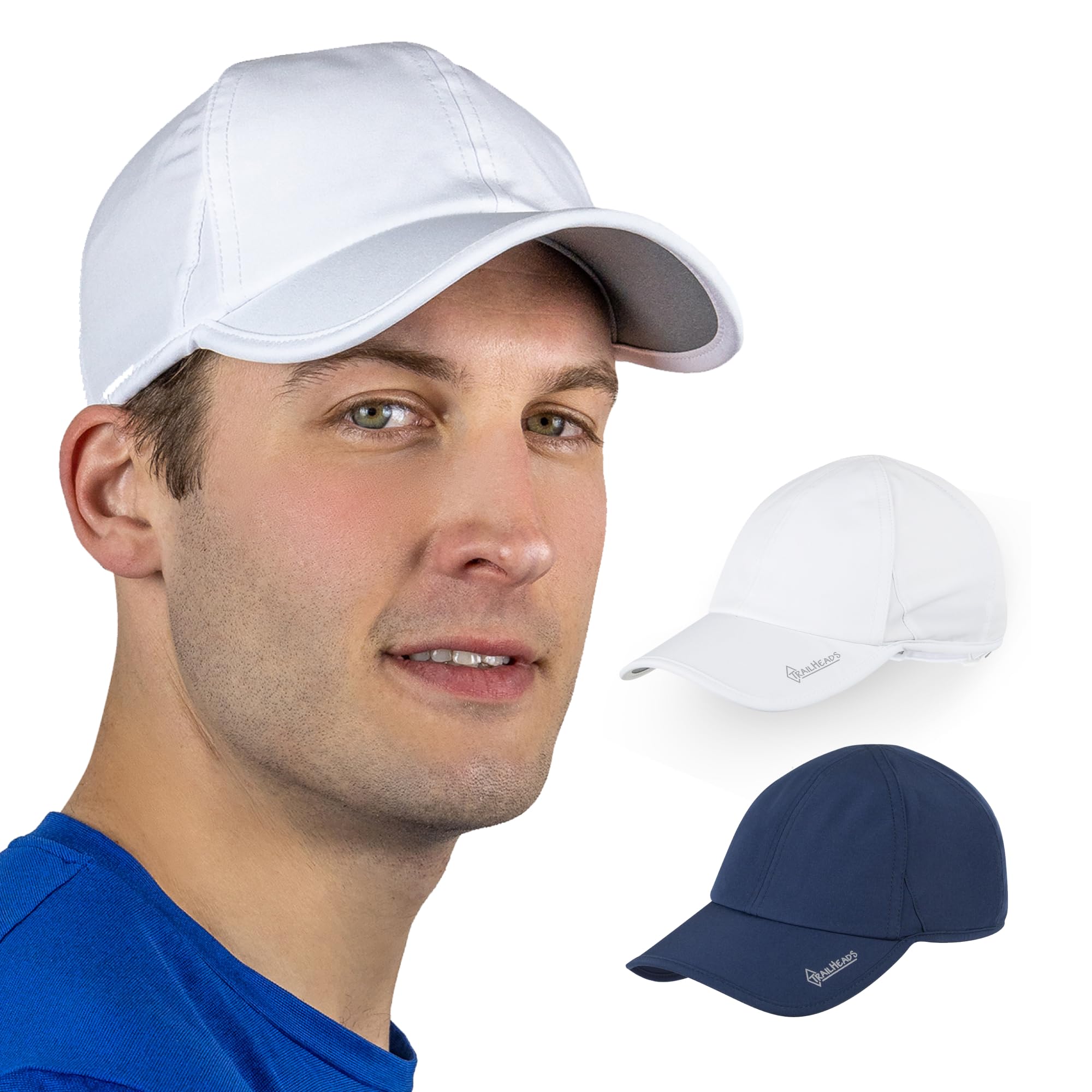 TrailHeads Cap Herren Sommer Mit UV-Schutz - Schnell Trocknende Sport Kappe - UPF 50 Laufkappe