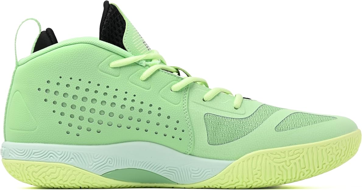 Peak CAVALRY4 EXT51051A Men's Basketball Shoes, Black, 7.5 US
