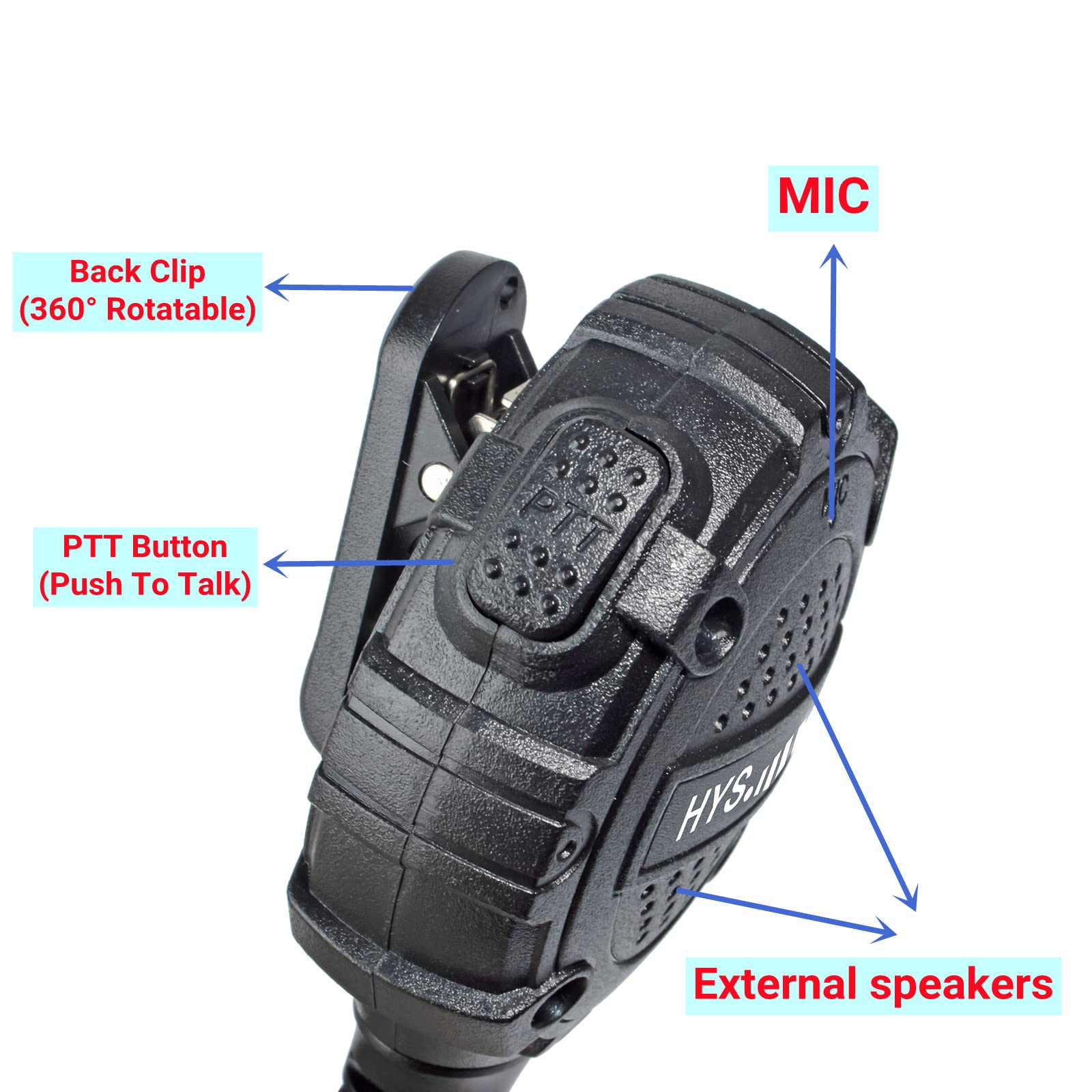 Motorola CP040 CP140 GP300 CLS1110 Walkie Talkie Microfono Altoparlante Palmare