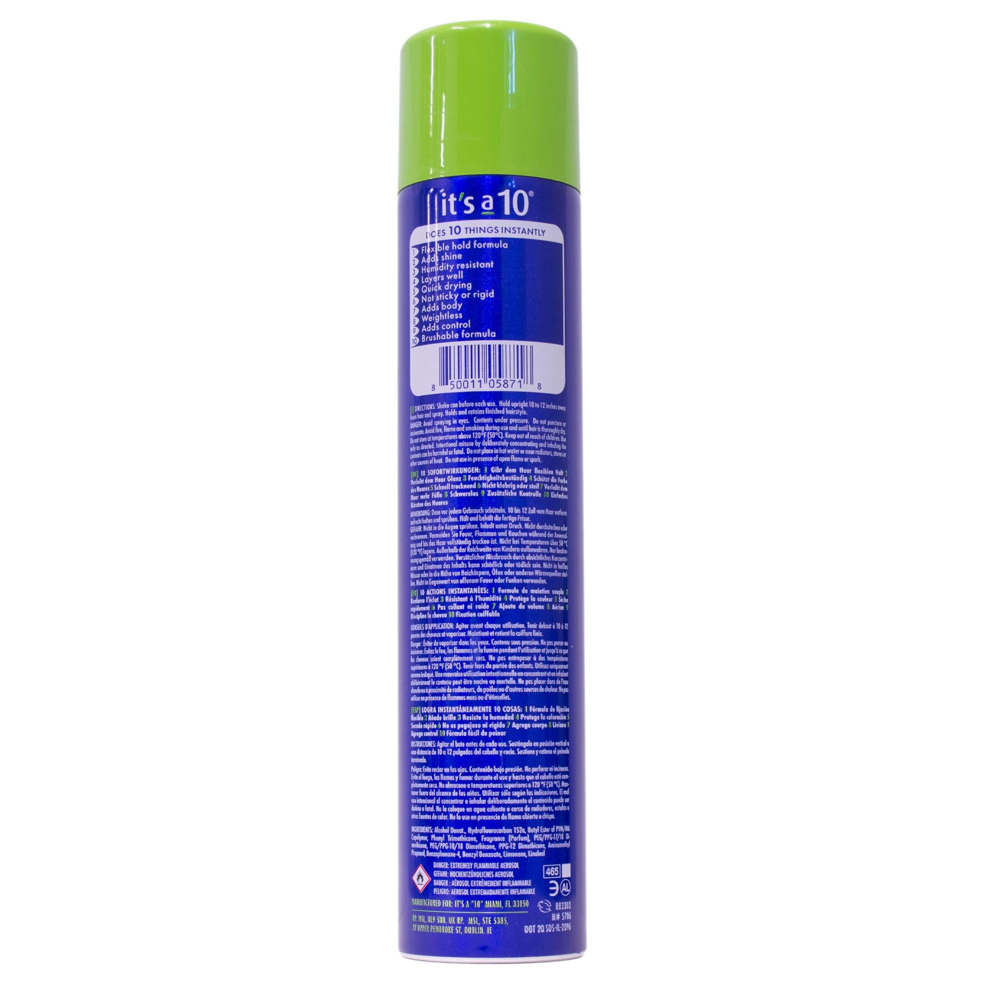 It's a 10 Miracle Finishing Spray