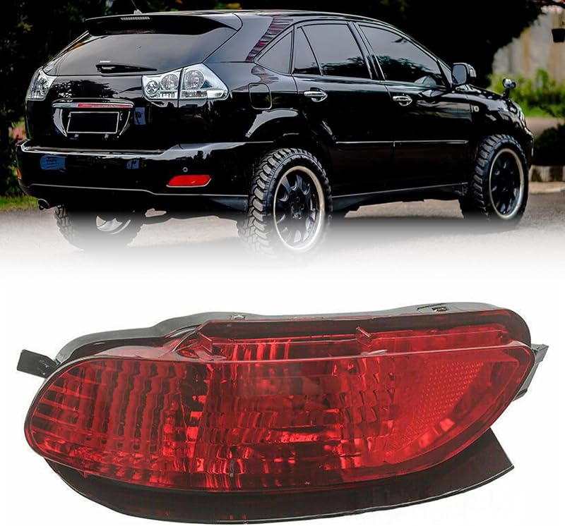 Refletor de para-choque traseiro direito com luz de neblina Halógena Generic para Lexus RX330, RX350 e RX400h – 1 unidade