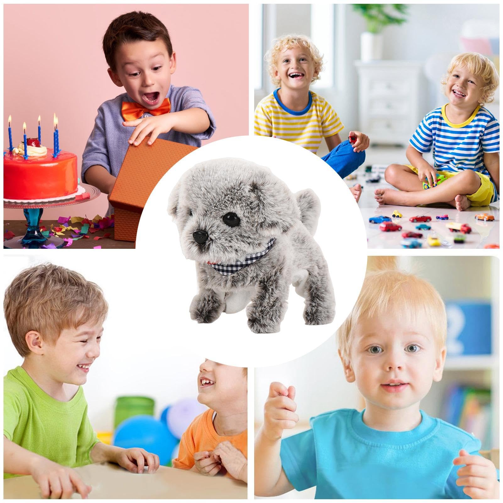 Genérico Perro Robot Realista | De Perro Simulación Que Camina, Ladra Y Mueve La Cola | Cachorro De Peluche Electrónico - para Niños Niñas Hogar Viaje Genérico Perro Robot Realista | De Perro Simulación Que Camina, Ladra Y Mueve La Cola | Cachorro De Peluche Electrónico - para Niños Niñas Hogar Viaje