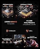 ACEMAGICIAN Mini PC, AMD Ryzen 4300U jusqu'à 3,7 GHz,16 Go LPDDR4 256 Go M.2 SSD Micro Ordinateur de Bureau, 4K UHD HDMI+DP+Type-C, WLAN, Bluetooth 4.2, Gigabit Ethernet, Mini Ordinateur - 2