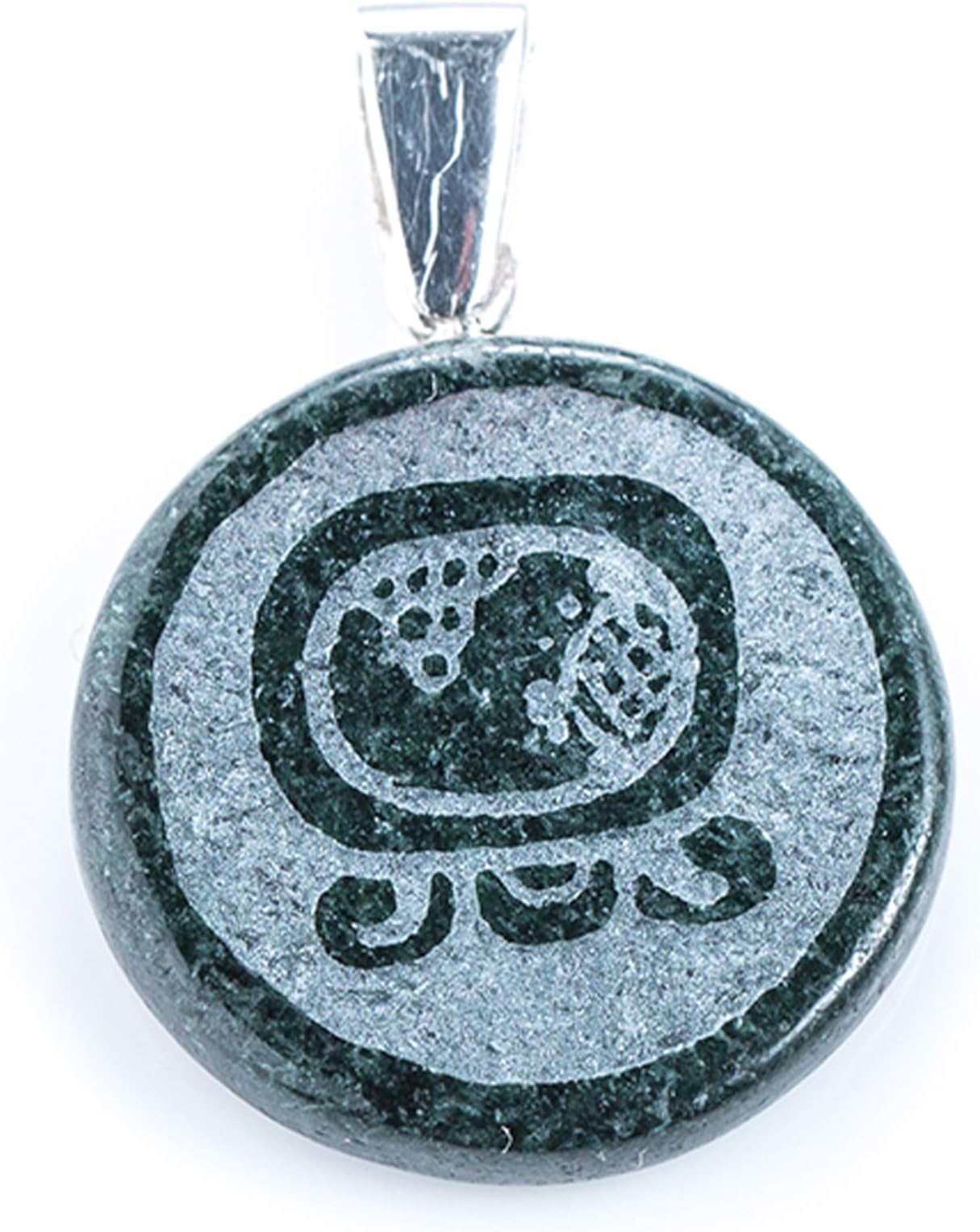 Handcrafted Jadeite Jade Nahual Pendant | Mayan Calendar, Natural Guatemalan Jade, Non-Dyed, Gift Idea