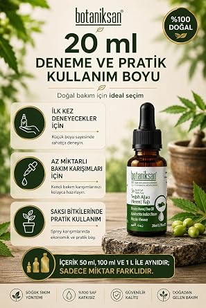 Botaniksan Tesbih Ağacı Neem Yağı 20ML Soğuk Sıkım, Saf, Doğal, Katkısız