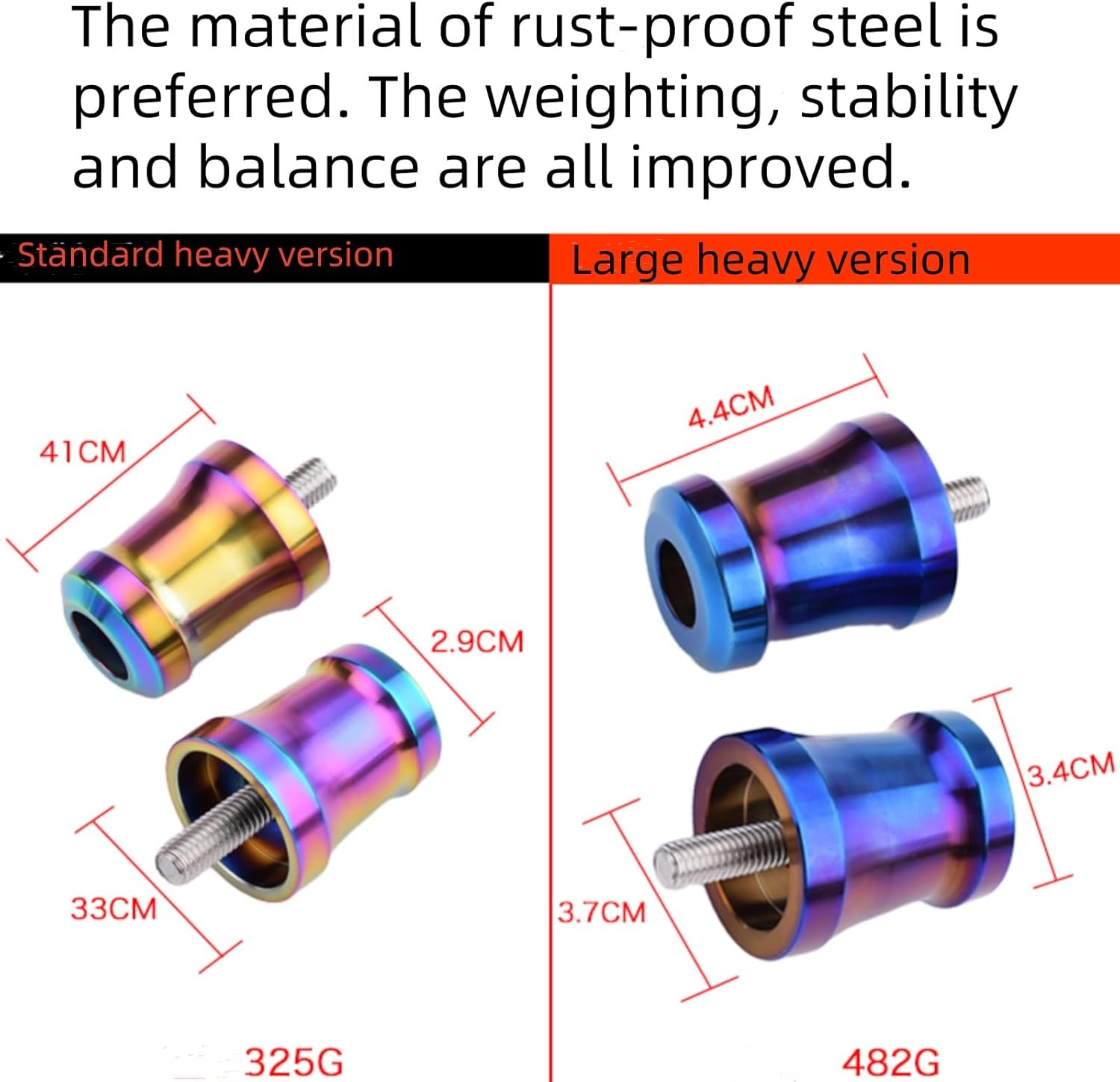 Motorcycle Accessories Handlebar Ends Ultra Heavy Bar Ends compatible with Genuine Handlebars M8 Type Ninja 400 | Z900RS | ZX25R | ZX4R etc. (Black, 325 g)