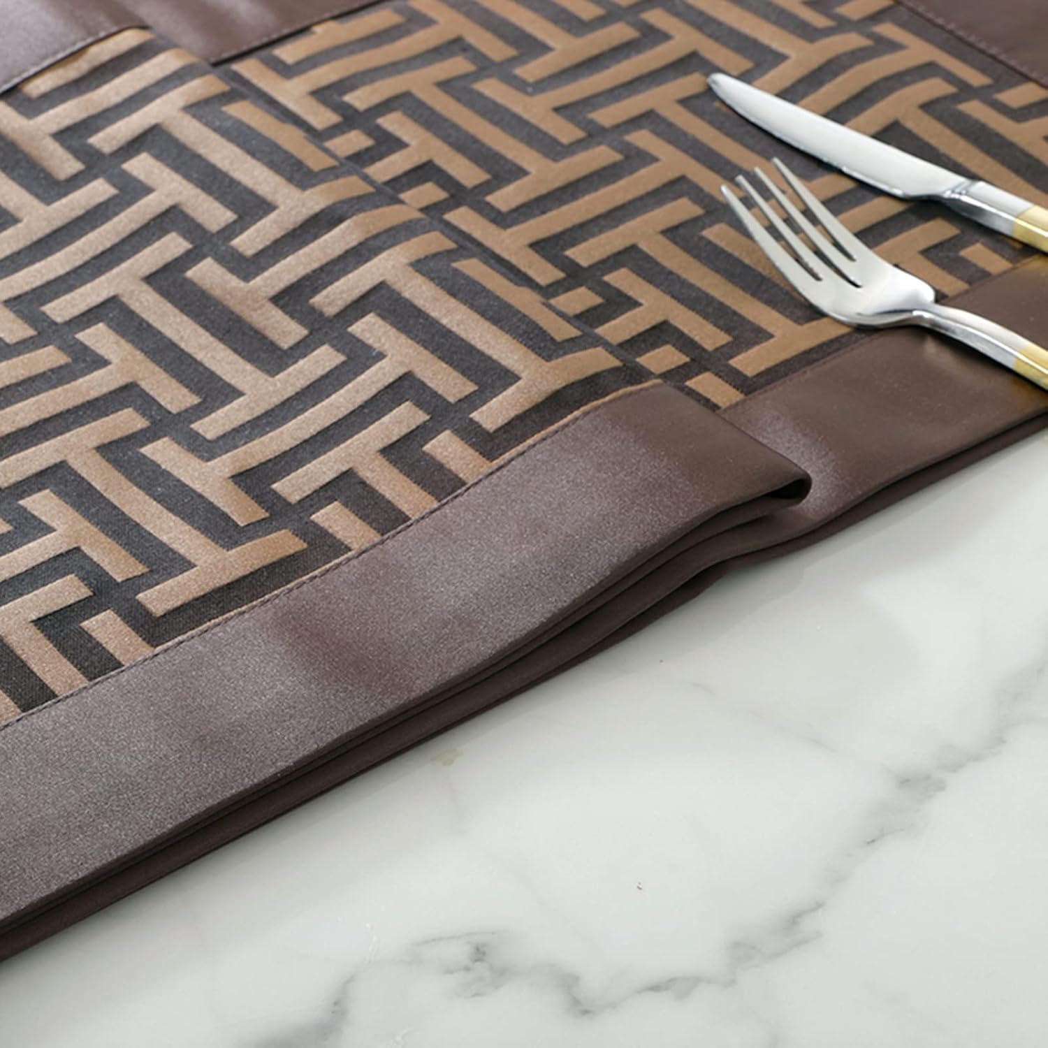 Table mat,Satin Table Runner, 30cm/40cm Width Table Covers for Christmas/Birthday Party/Wedding, Farmhouse Bordered Table Mats (Size : 40cmx230cm(16inx91in))