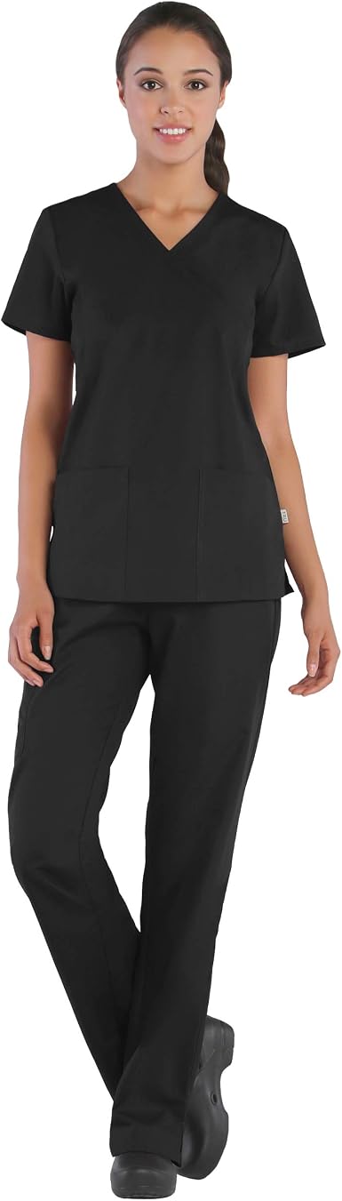 Amazon.com: TRU - Conjunto de camiseta exfoliante para mujer y pantalón  elástico completo [XS - 3XL] : Ropa, Zapatos y Joyería