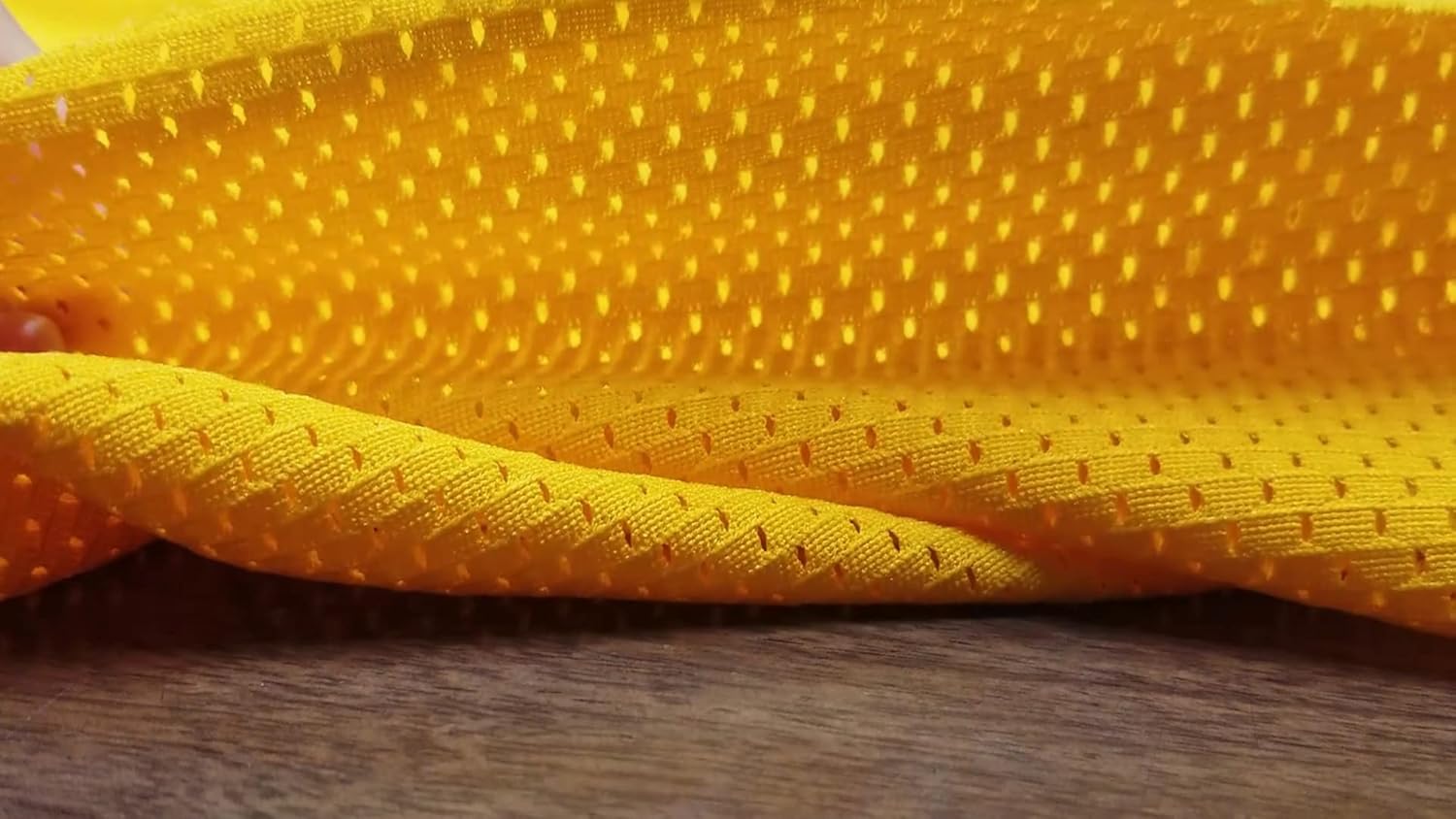 Pico Textiles 1 Yard – Gold Polyester Pro Mesh Heavy Jersey Fabric - Sold by The Yard - Variety of Colors - Durable Athletic Mesh Fabric, Ideal for Sewing Soccer and Basketball Jerseys Uniforms
