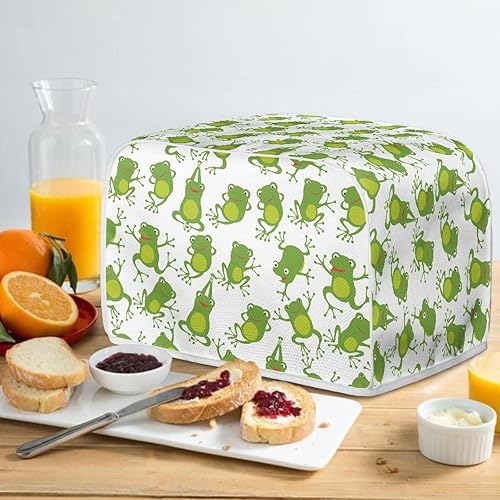 Miniatura 5 de Funda para tostadora de pan y tostadora de rana, se adapta a la mayoría de tostadoras estándar de 2 rebanadas, tamaño universal para horno de