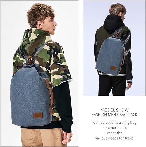 Miniatura 7 de KL928 Sling Bag - Small Crossbody Backpack Shoulder Casual Daypack Multipurpose Rucksack for Men Women