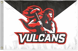 AGAS Penn west California University PA Vulcans Flag 3 x 5 Feet - For Outdoor Use - Durable Polyester with Double Stitched Fly End, Brass Grommets