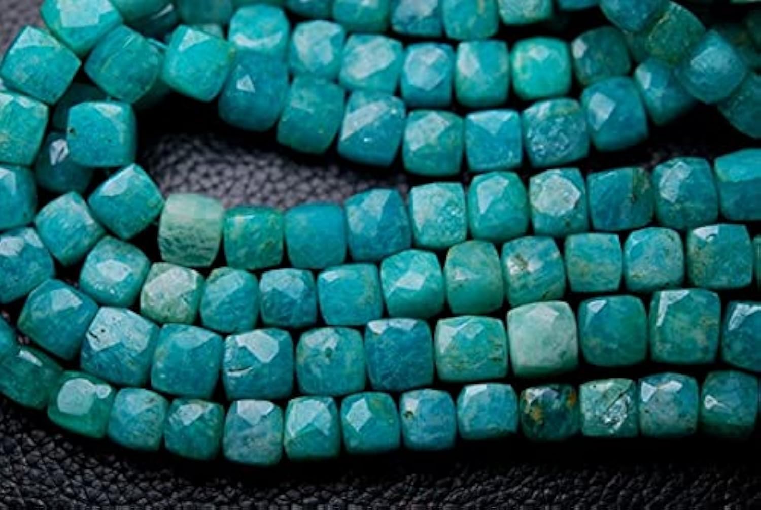 Amazonite briolette 3D de qualité supérieure pour création de bijoux uniques
