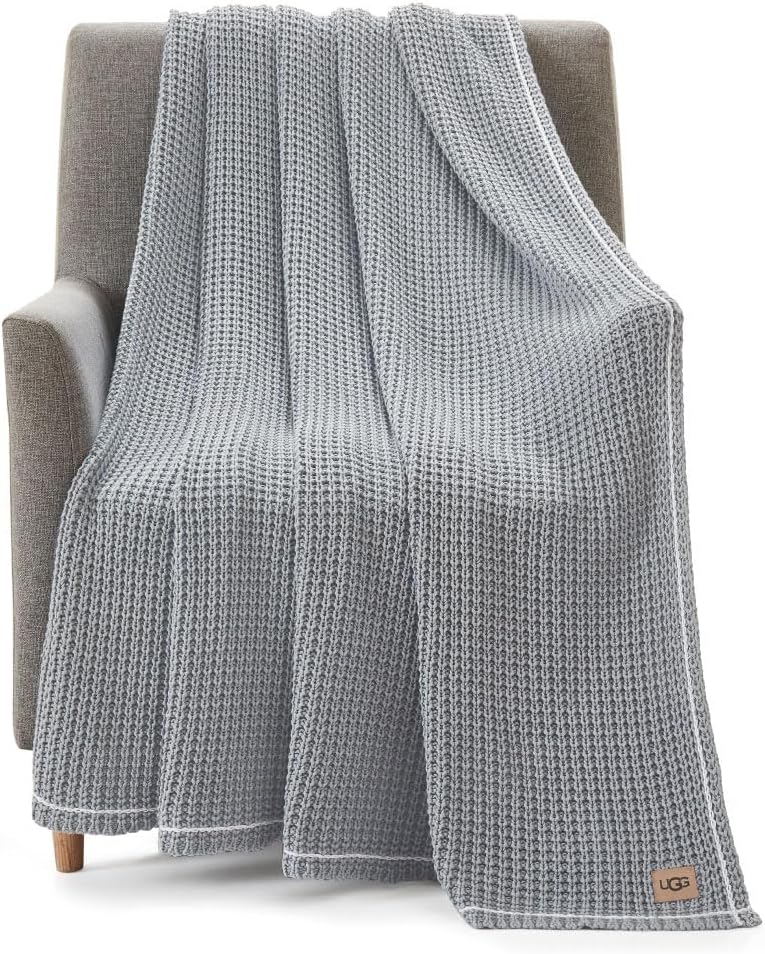 UGG 38818 Luna Cotton Throw Blanket Soft Washed Cotton