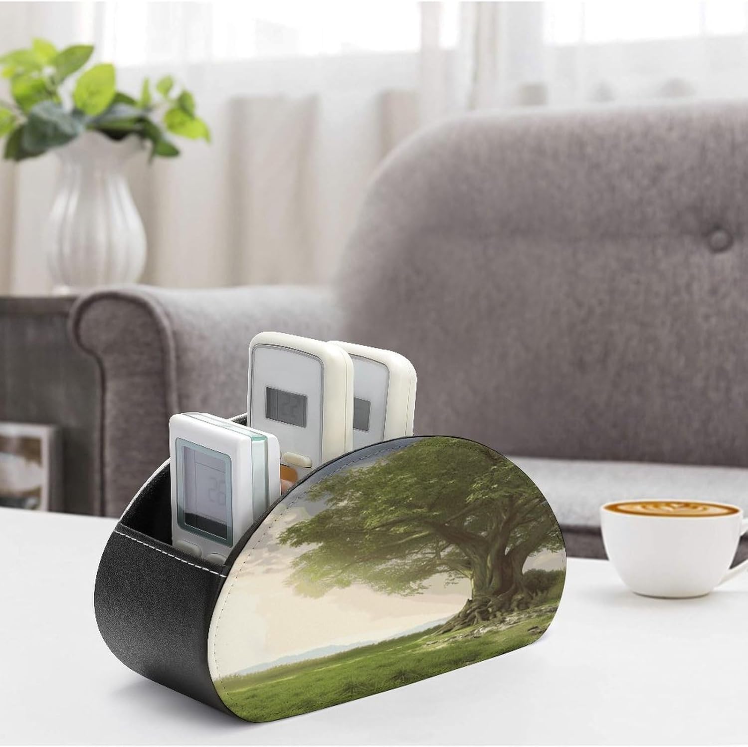 Tree Remote Control Holder with 5 Compartments image 4