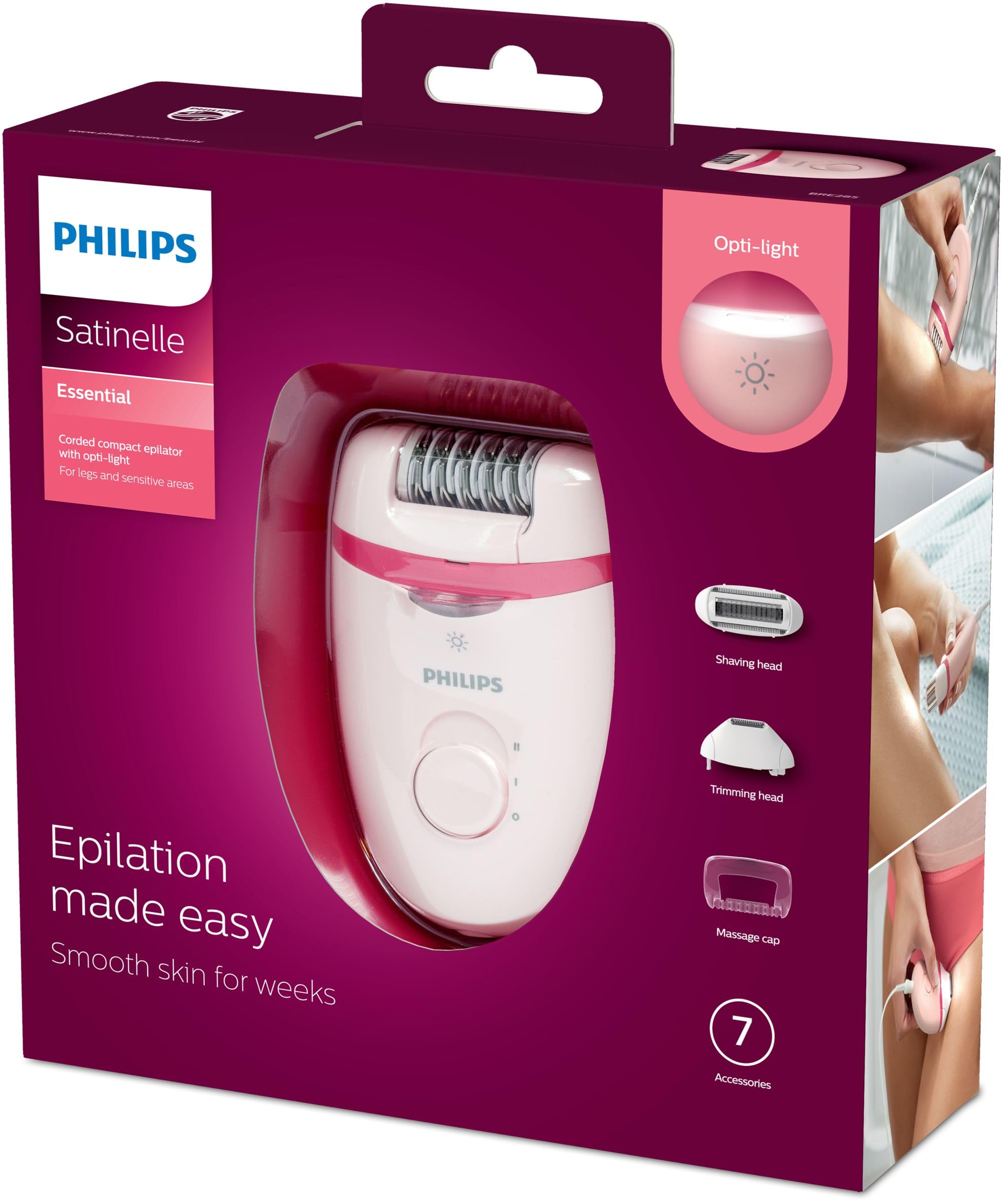 Depiladora el�ctrica - PHILIPS - BRE285/00 - Satinelle