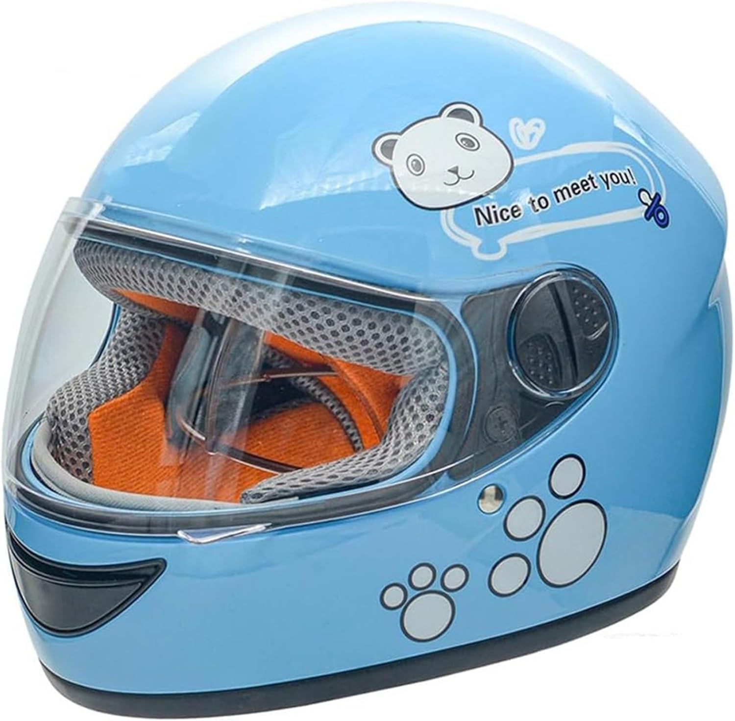 3-14 Years Old Full Face Bike Kids Helmet with Visor,DOT Approved Four Seasons Motorcycle Helmet,Youth Electric Bicycle Go-Kart Dirt Helmet,Child Moped ATV Helmet for Boys Girls