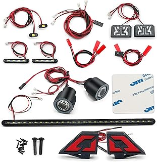 AXSPEED RC LED Light Kit Headlight Taillights Side Light Set Front Rear Lamp for 1/7 Felony 6S Upgrade