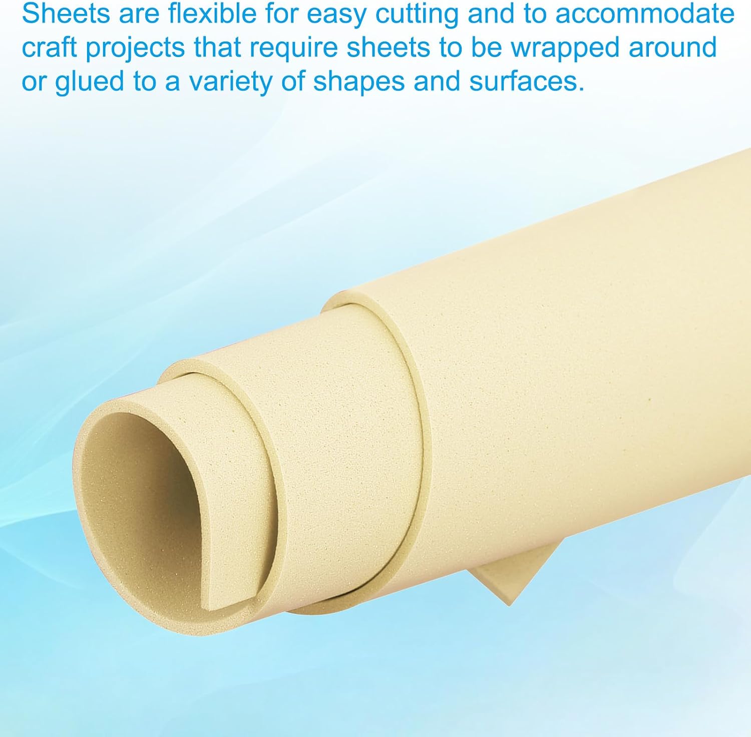 PATIKIL 30 Pack EVA Foam Sheets, 12" x 8" 2mm Thick Foam Sheets Crafts Foam Paper for Craft Classroom Bulletin Board Decor Scrapbooking DIY Cosplay Costume, Light Yellow image 5