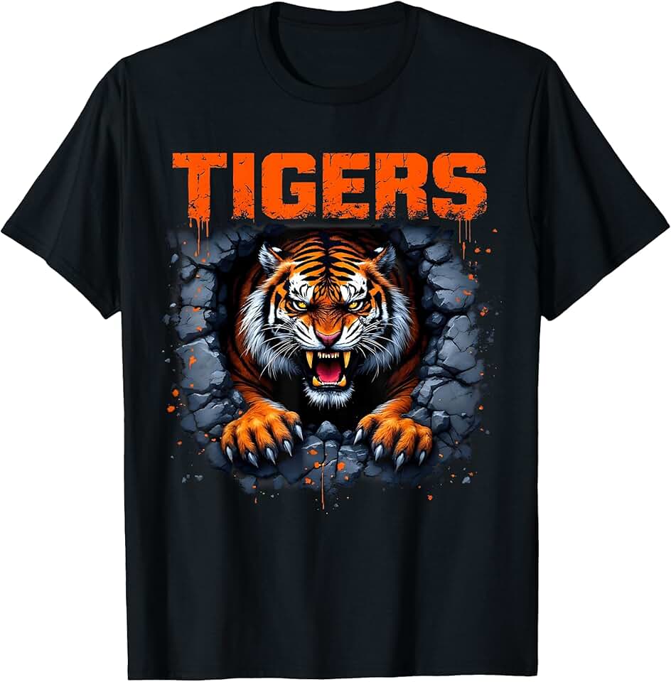 Vintage StitchStrong Co. Apparel Tigers Name Distressed Gifts for Men Kids Women T-Shirt