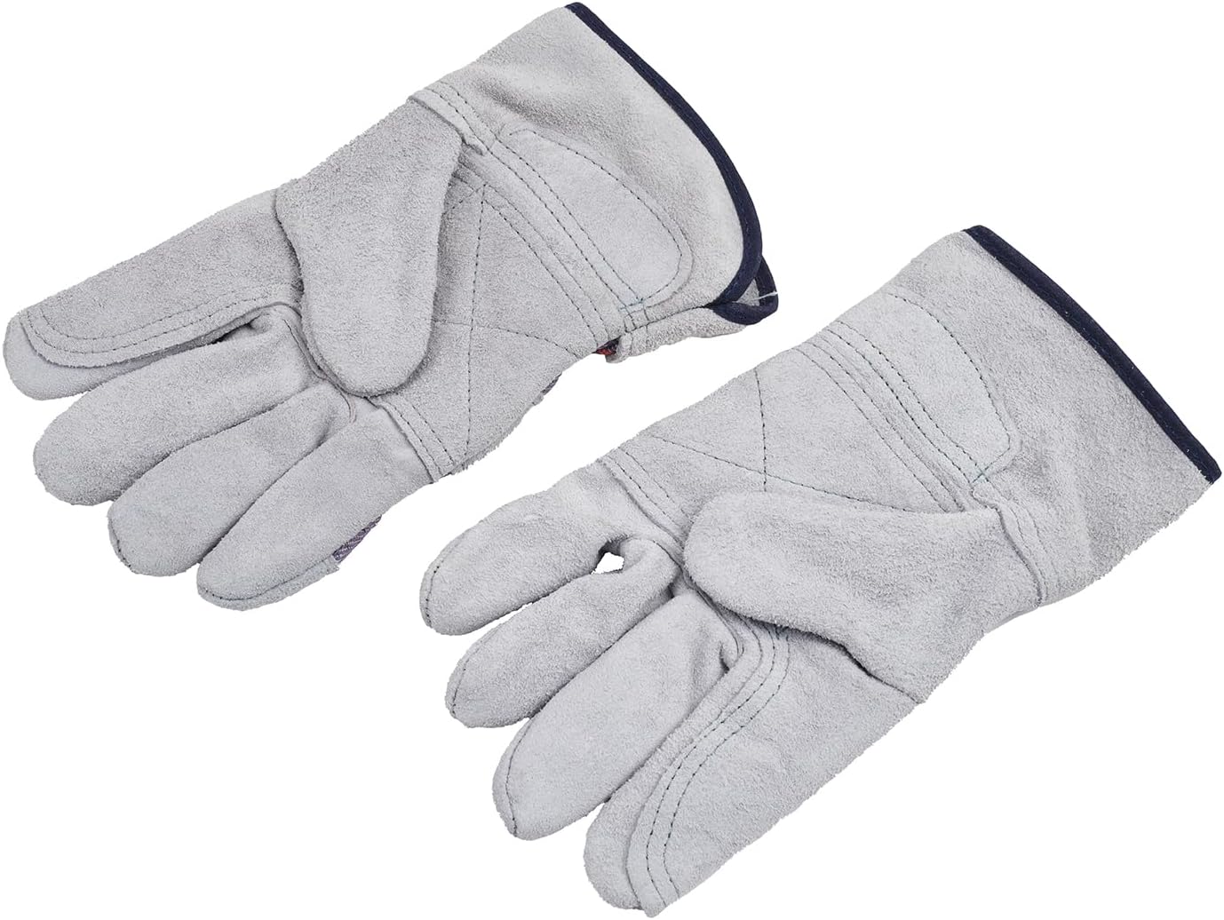 SATA Heavy Duty Halfleather Work Gloves, Doublelayer Cowhide, Cotton Lining, Leather Palm, Gardening, Yard Gloves - Image 6