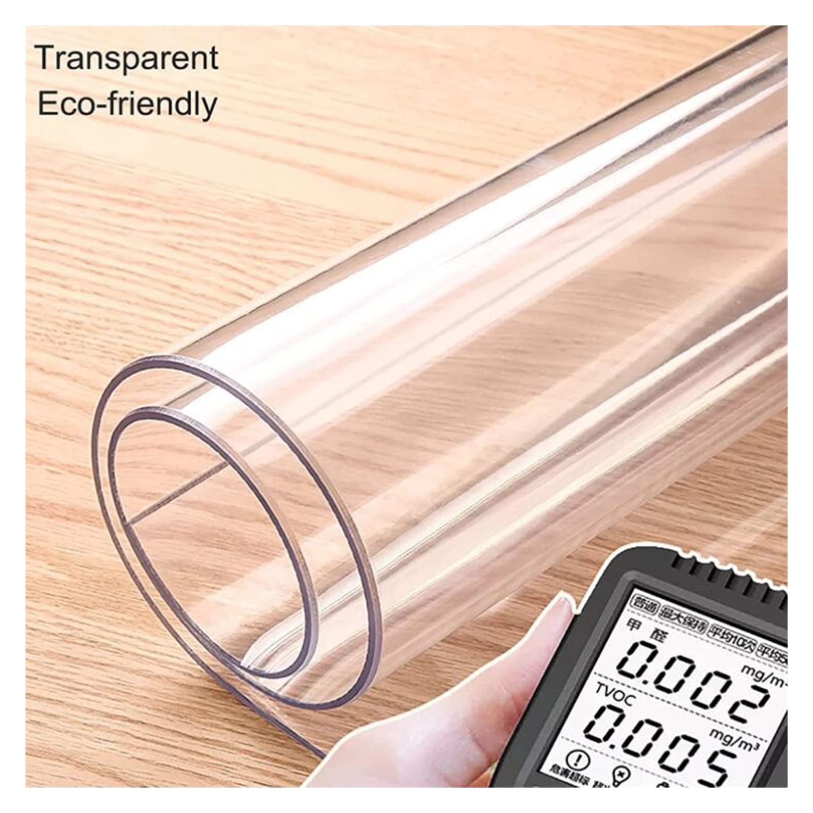 Alfombrilla transparente para silla de pelo bajo, 1 mm, protector de suelo de plástico antiestático, antideslizante, disponible en tamaños de 70/90/110/130/150 cm