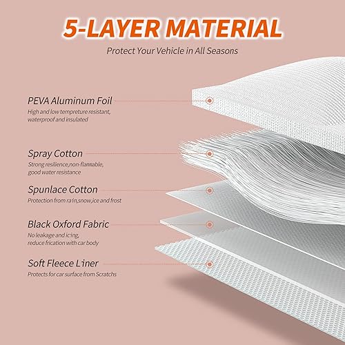 Miniatura 2 de Cubierta de nieve para parabrisas de automóvil, cubierta de nieve para quitar hielo y nieve, impermeable, resistente al viento, cubierta de nieve