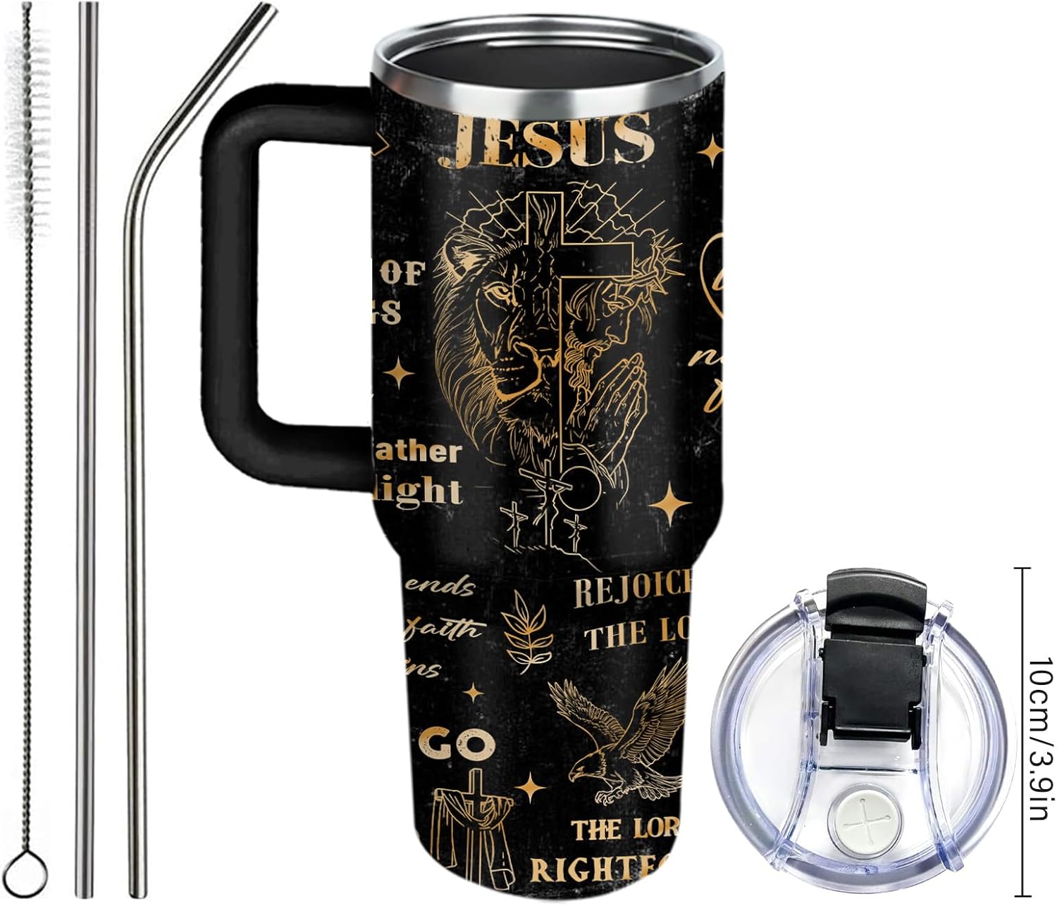 Christian Man Of God Tumbler for Men Jesus Religious Stainless Steel Insulated Coffee Cup God Mug 40oz - Image 8