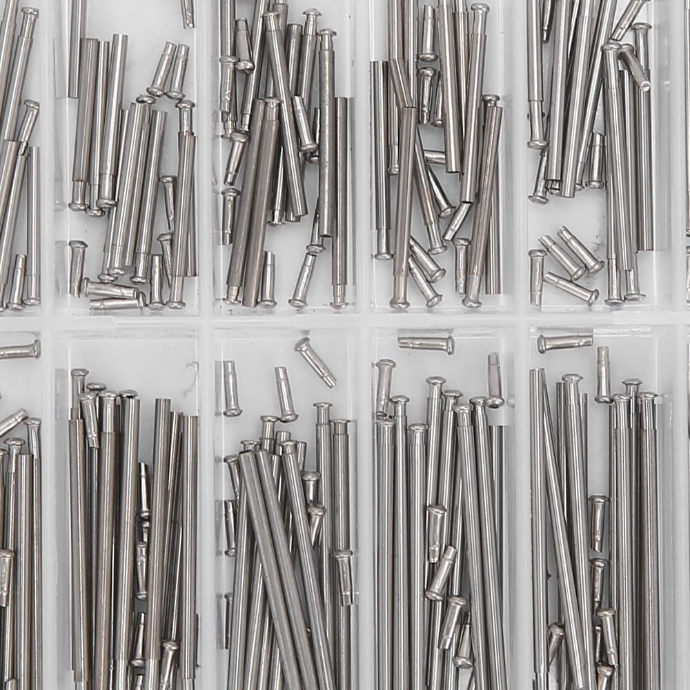 1.2mm Thickness Steel Watch Band Pins 20 Sizes 7-26mm Tube Friction Pressure Bars for Watch Strap Clasp Repair