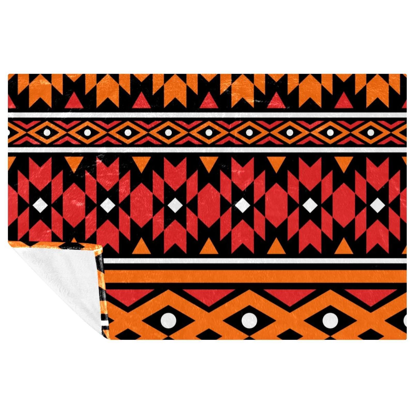 Couverture de lit tribale douce et plaid chaud canapé 150x100