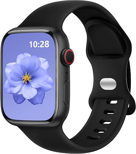 DaQin Sport Silikon Armbänder Kompatibel mit Apple Watch Armband 44mm - Sportarm
