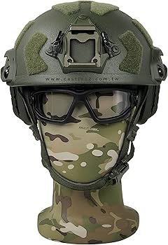 Amazon.co.jp: SUPER HIGH CUT SF 防弾ヘルメット MILITECH 特殊部隊