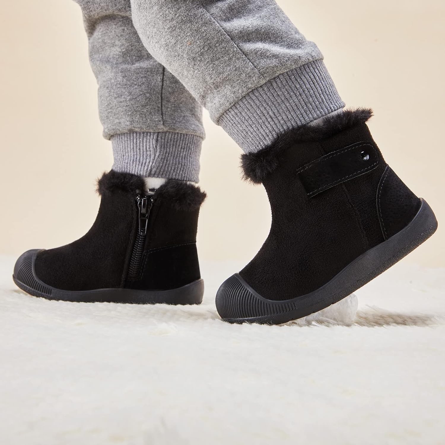  | BMCiTYBM Girls Boys Snow Boots Warm Winter Fur Lined Baby Shoes (Infant/Toddler/Little Kid) | Boots