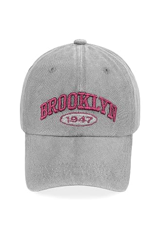 ZEVORA Unisex Denim Adjustable Baseball Cap for Men & Women | Stylish Free Size Summer Sports, Gym, Travel & Casual Cap (Light Grey)