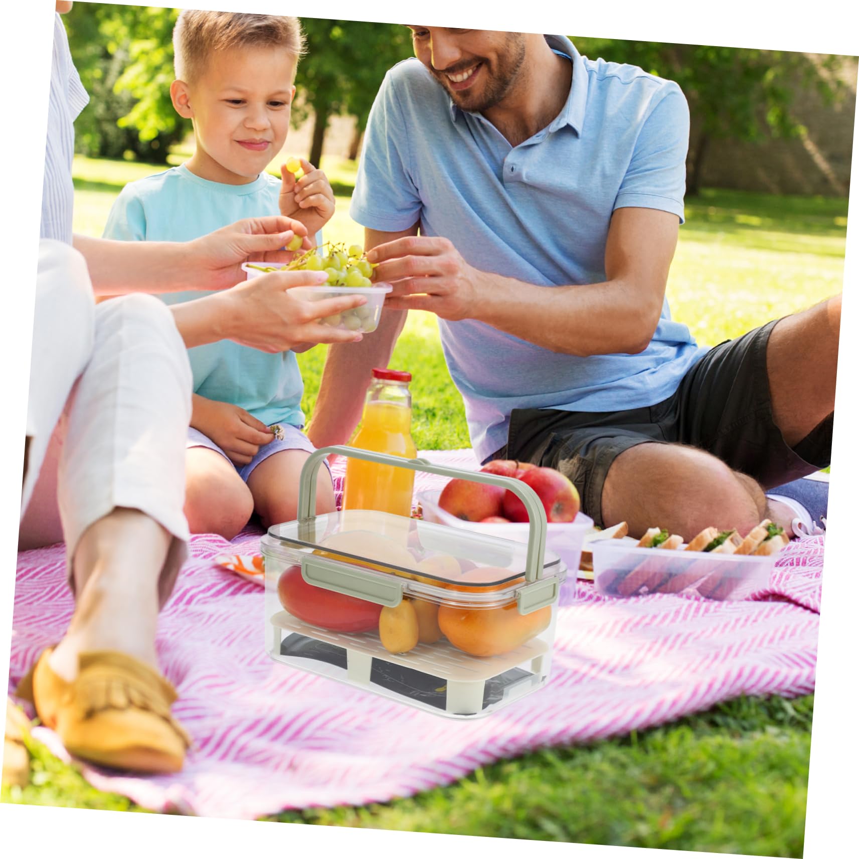2st Schärfer Kühlschrankboxen Lebensmittelbehälter Gefrierfach Snackbox Kühlschränke Kühlschrank Outdoor Obstkorb Beerenbehälter Für Kühlschrank Kühlschrank-organizer Pp