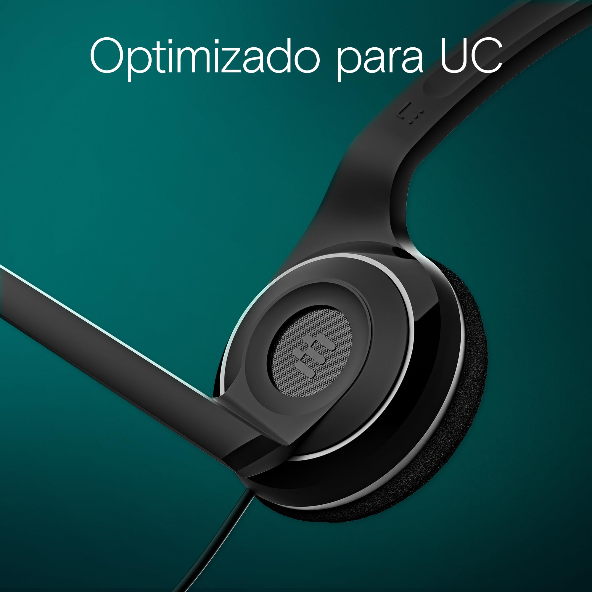 EPOS PC8 USB Auriculares Estéreo para PC & Mac - Cascos Cableados On-Ear con Micrófono con Cancelación de Ruido, Conexión USB, Control de Volumen y Mute, Diseño Ultraligero, para Trabajo y Llamadas