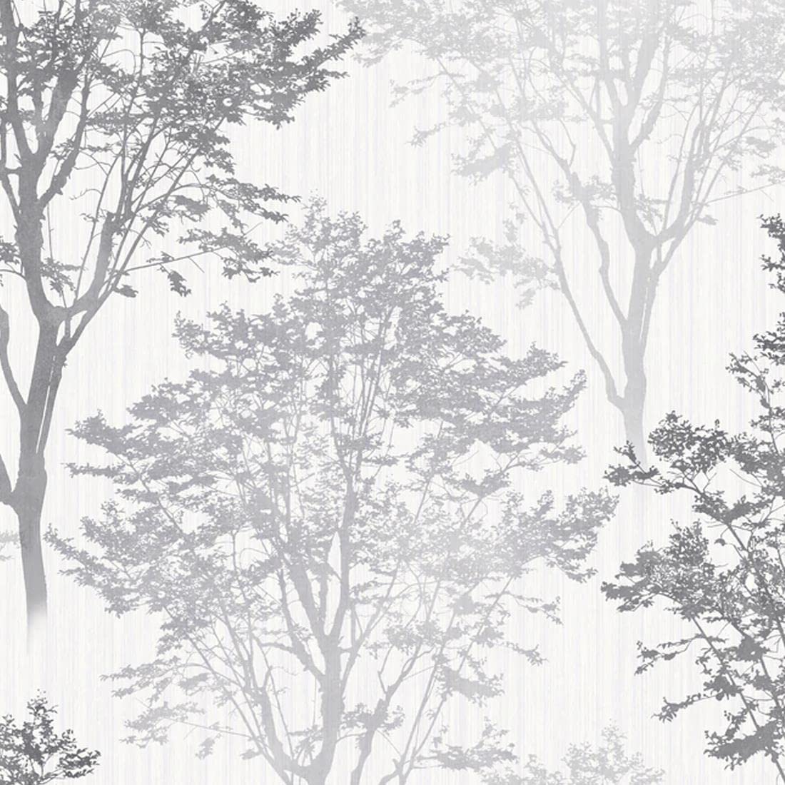 Yöl White,Grey Arthouse Wildwood Mono White Glitter Vinyl Paste The Paper Vinyl Wallpaper