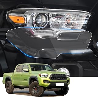 LUNQIN Car Headlight Protection Film for Toyota Tacoma 2016 2017 2018 2019 2020 2021 2022 2023 Auto Accessories Lucency Vinyl Exterior Decoration Self Adhesive Sheet Sticker Cover Tint Tail Light