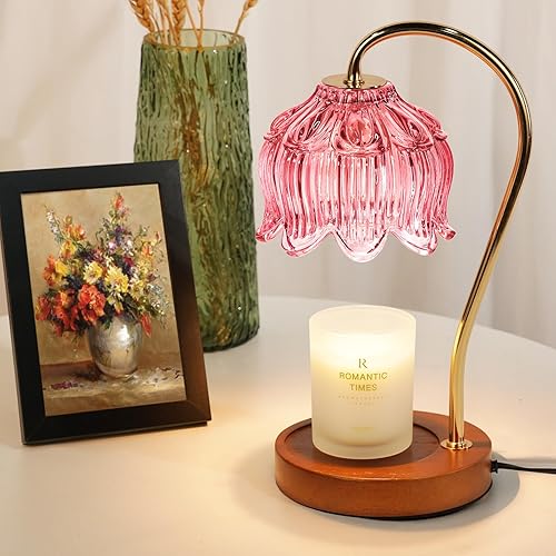 Miniatura 2 de Lámpara calentadora de velas regulable con temporizador, calentador de lámpara de vela de vidrio para velas de tarro, lámpara de altura ajustable,
