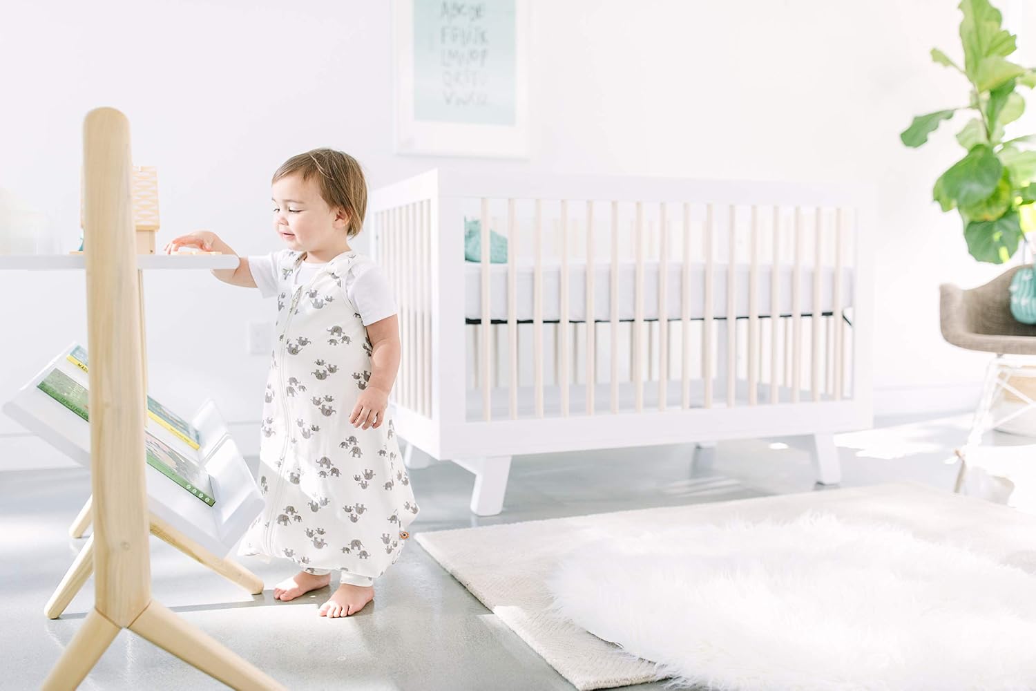 Ergobaby Ergobaby Sleeping Bag On The Move, Large (18 - 36 months), Elephant, 0.5 TOG