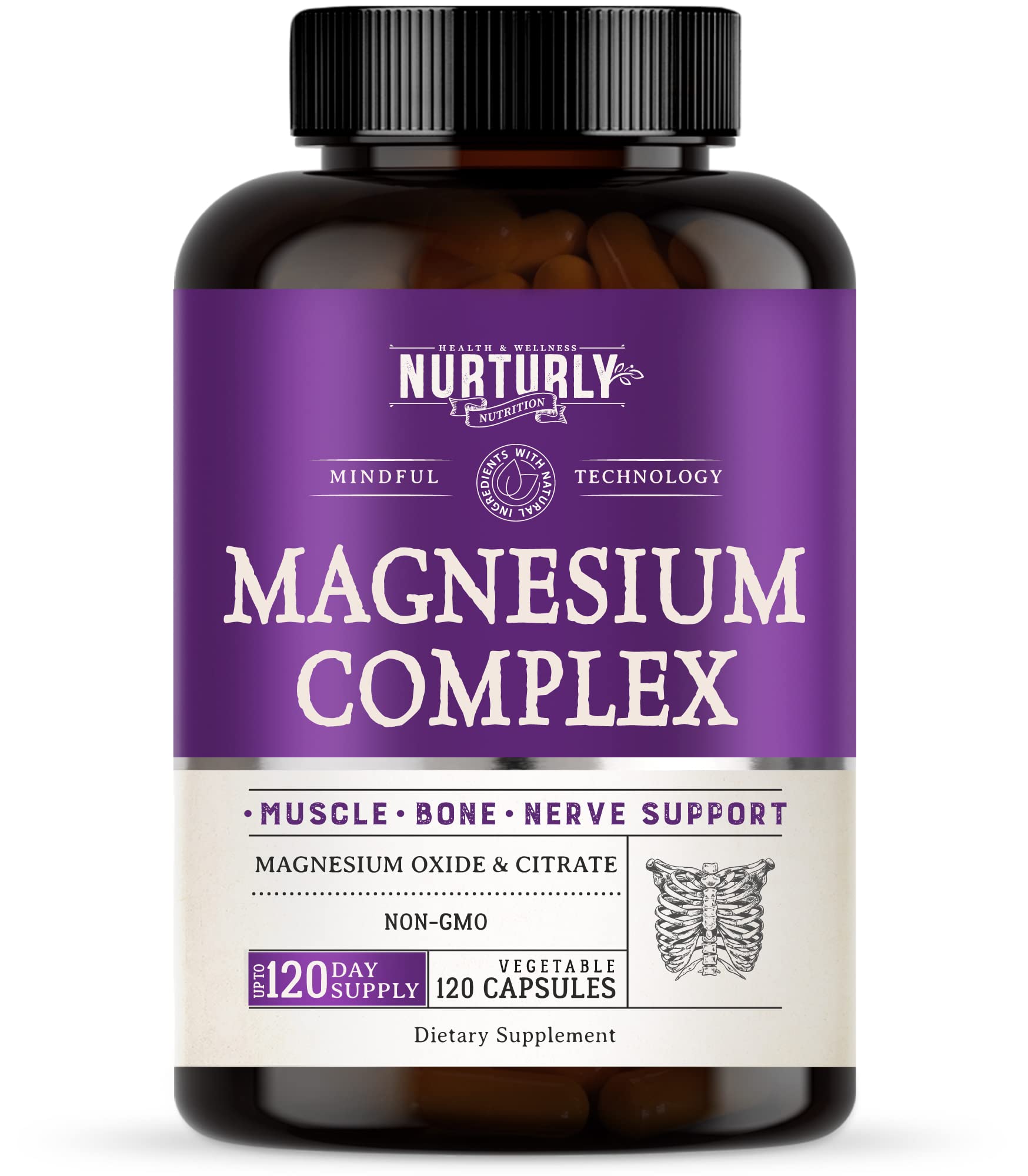 Magnesium Complex 500 MG High Absorption Maximum Strength Magnesium