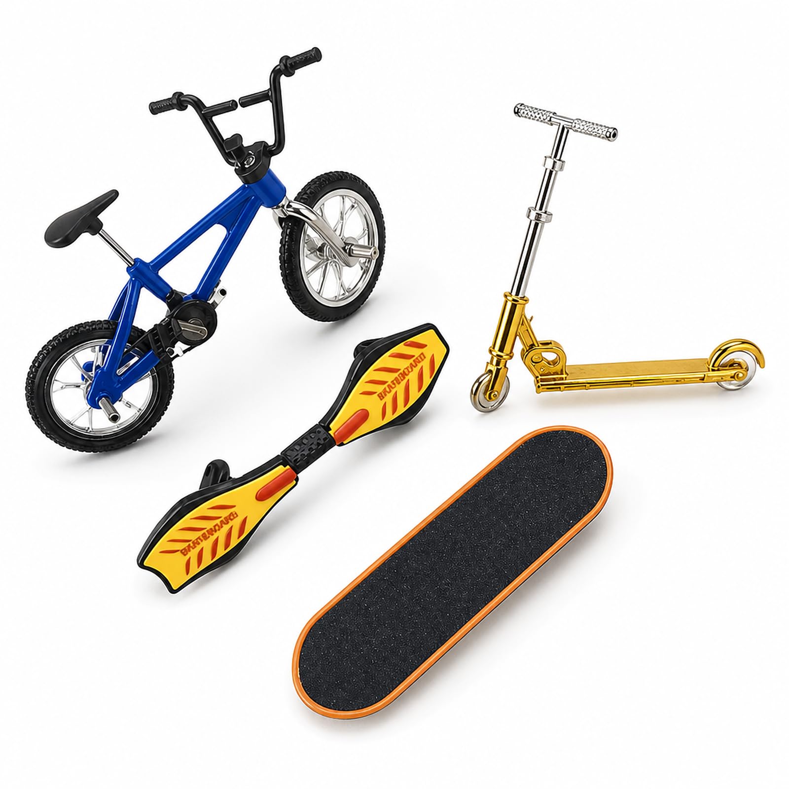 4PCS Finger Scooter, Finger Skateboards, Mini Skateboard Set