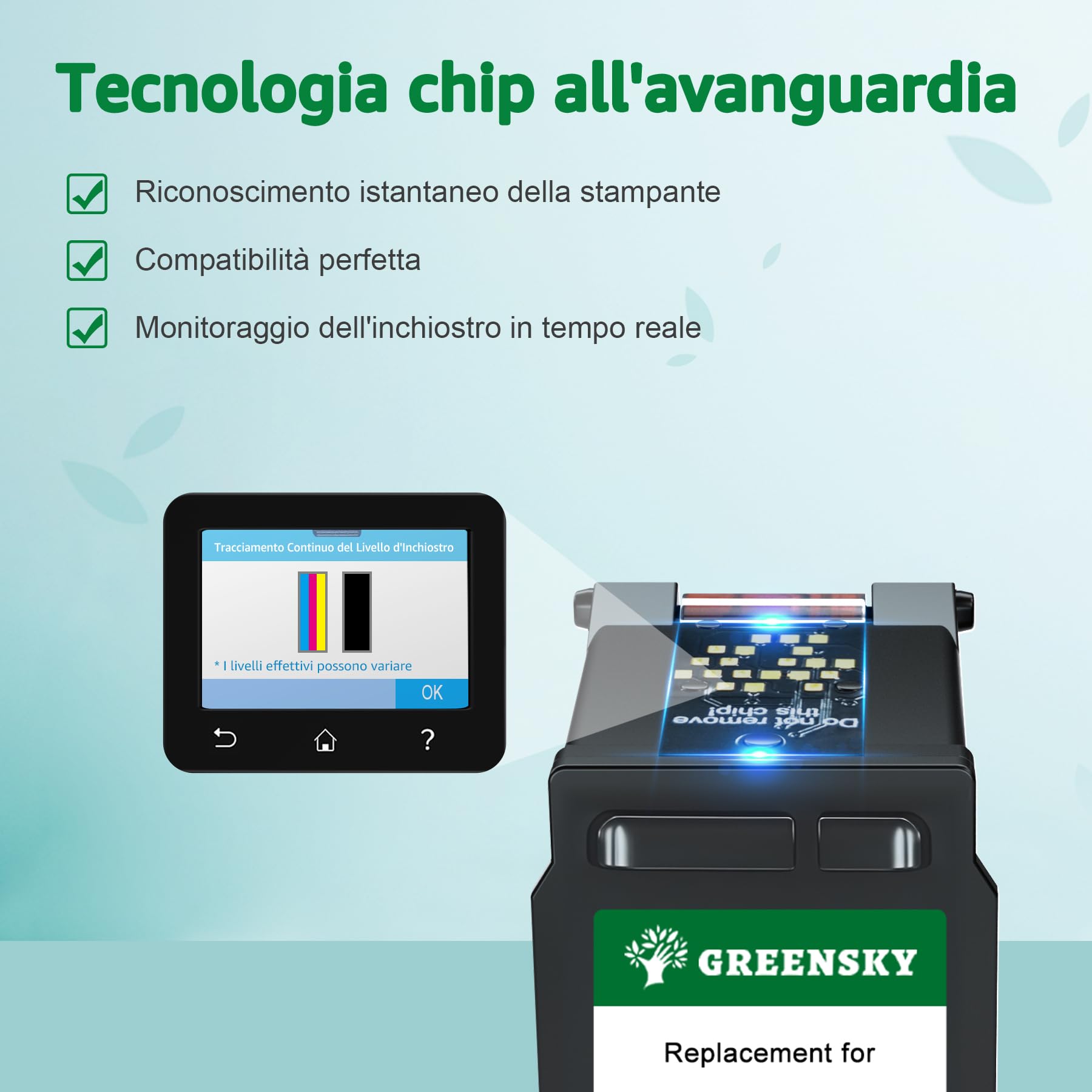 GREENSKY 510XL 511XL compatibile con Canon 510 e 511, PG-510XL CL-511XL