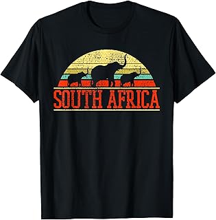 South Africa Elephant Gift Retro Vintage T-Shirt