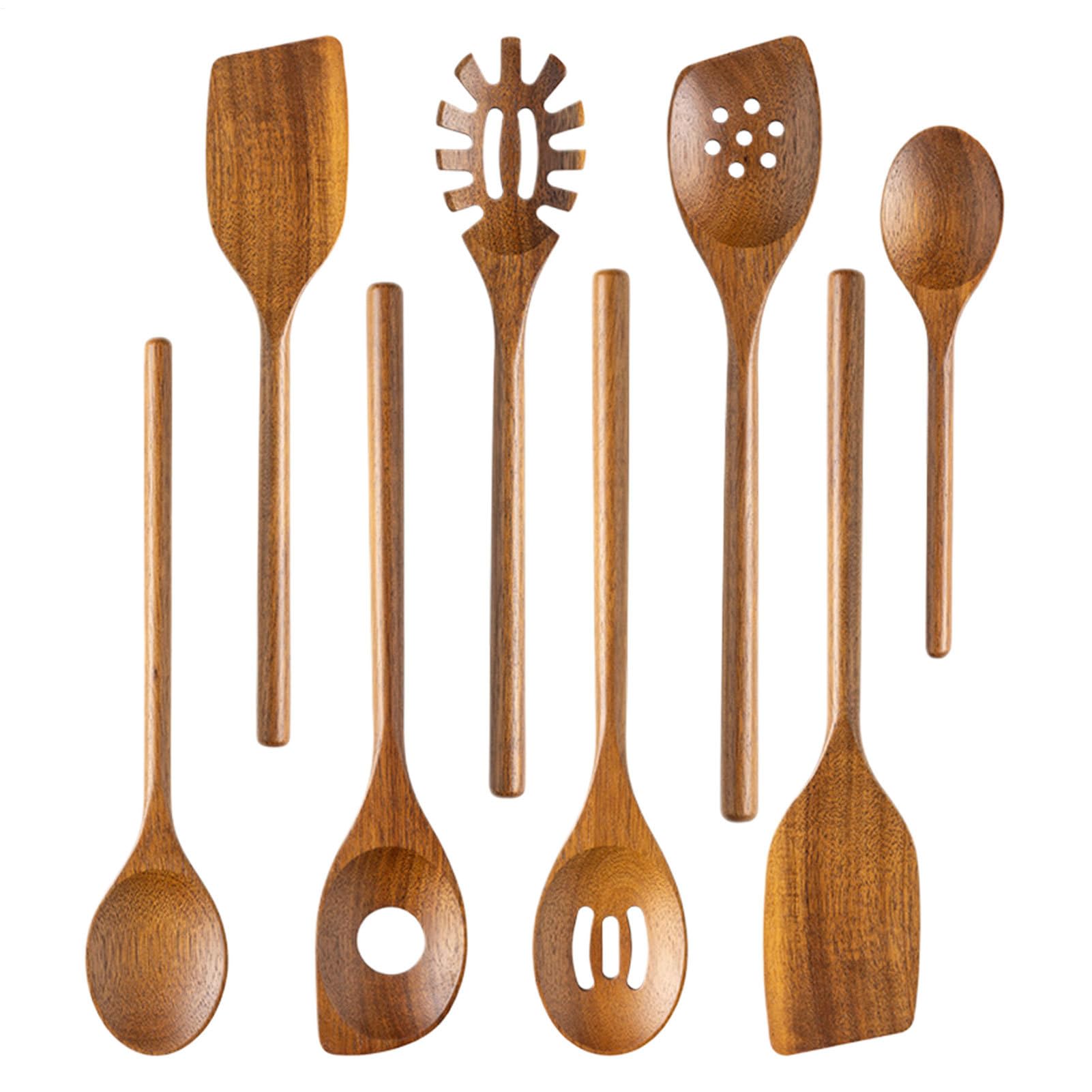 Ustensiles De Cuisine Anti-adhésif Naturel Sain Moderne Pâtisserie Mélange | Set D'Ustensiles De Cuisine 8 Pièces Manger naturel sain antiadhésif service mélange maison appartement