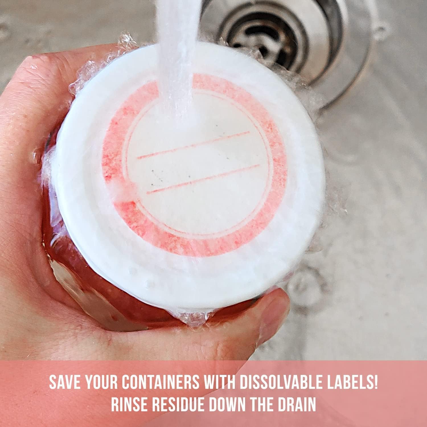 MESS Dissolvable Canning Labels for Jars – 400 Dissolvable Mason Jar Labels - Dissolvable Food Labels for Containers - Jam Homemade Canning Jar Labels Stickers - Removable Mason Jar Labels 2"