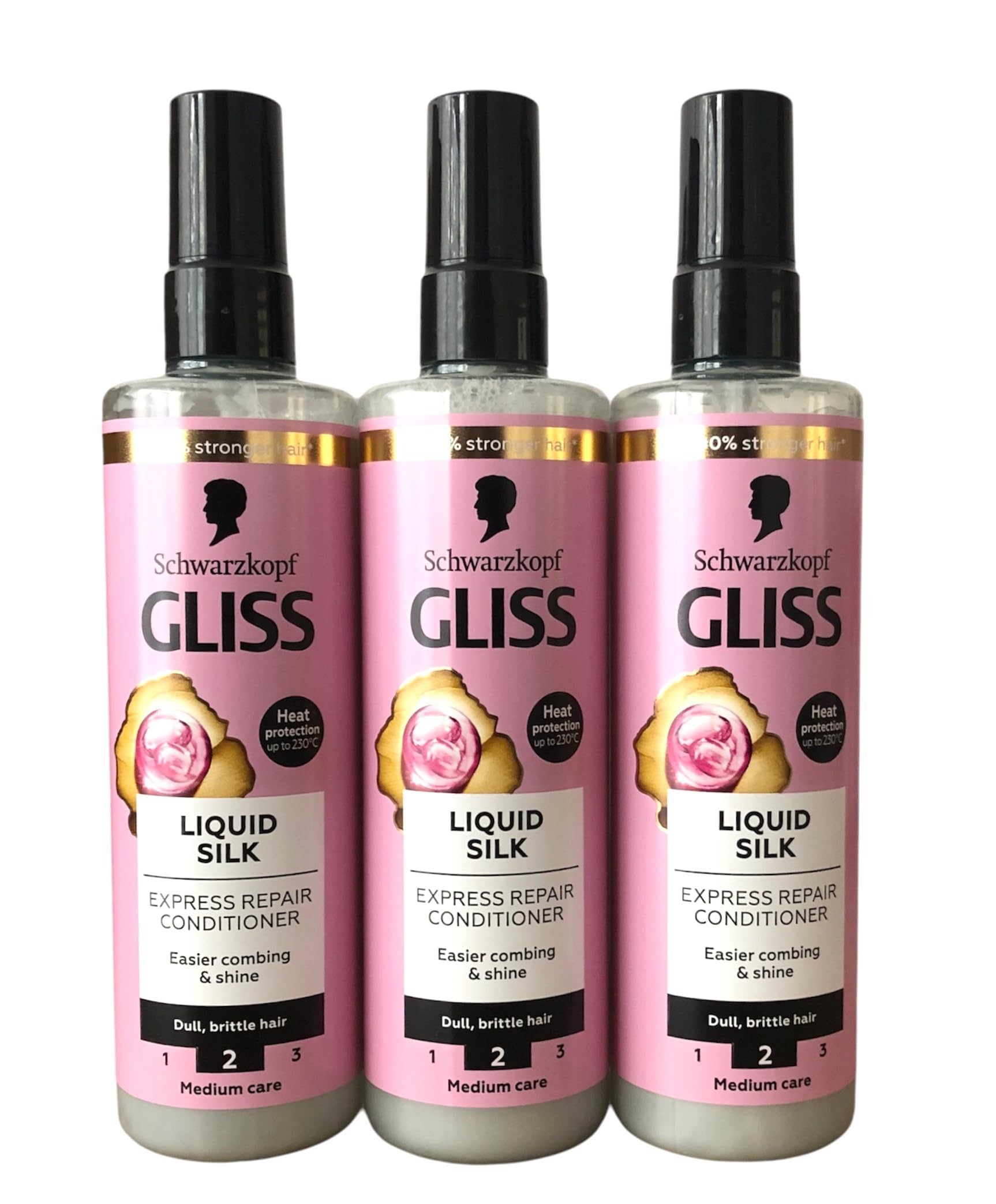 Schwarzkopf Gliss Liquid Silk Gloss Conditioner Express Repair 200ml pack de 3