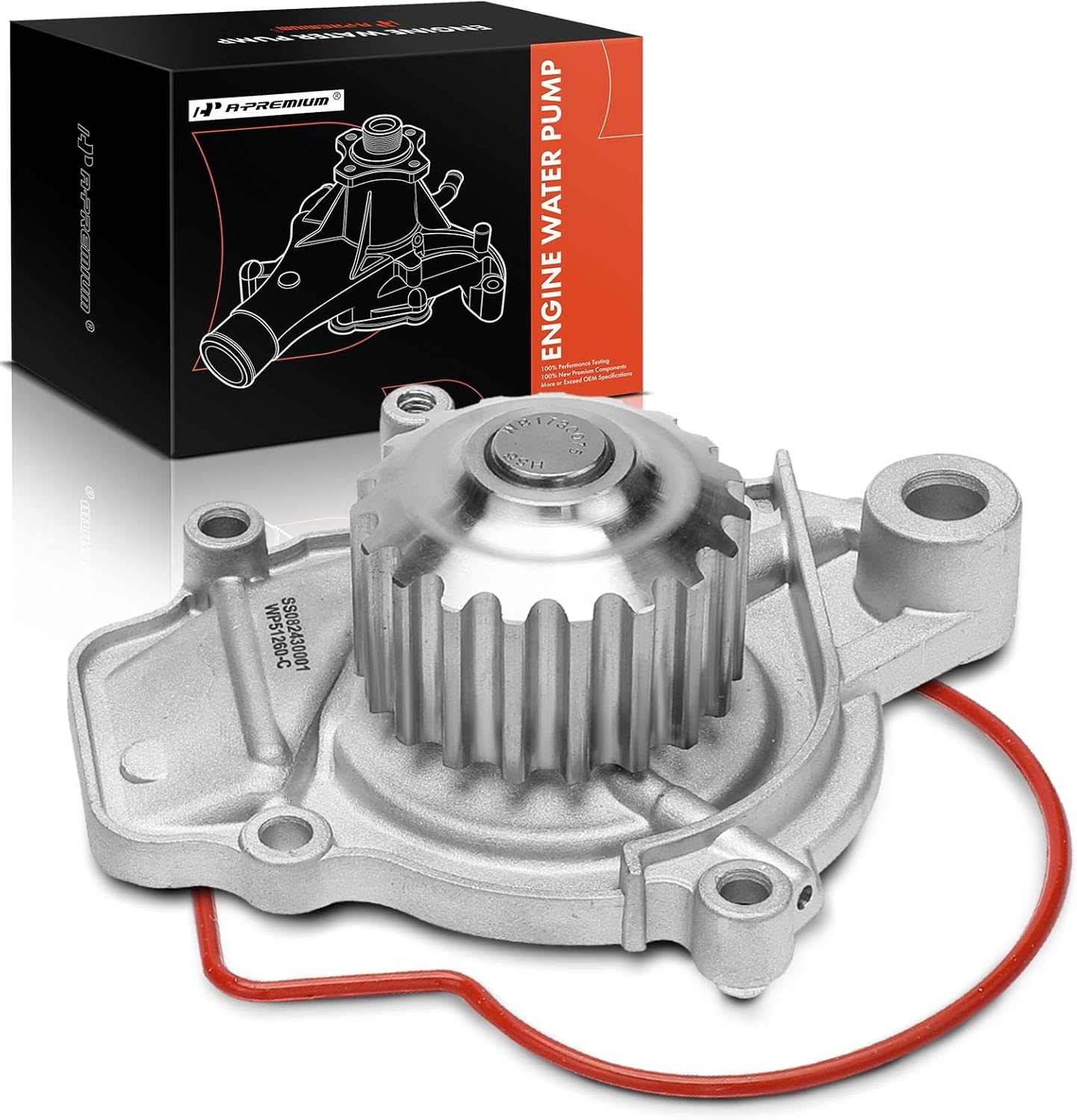 A-Premium Engine Water Pump Compatible with Honda Civic 1988-1995, Civic del Sol 1993-1995, CRX 1988-1991, 1.5L 1.6L