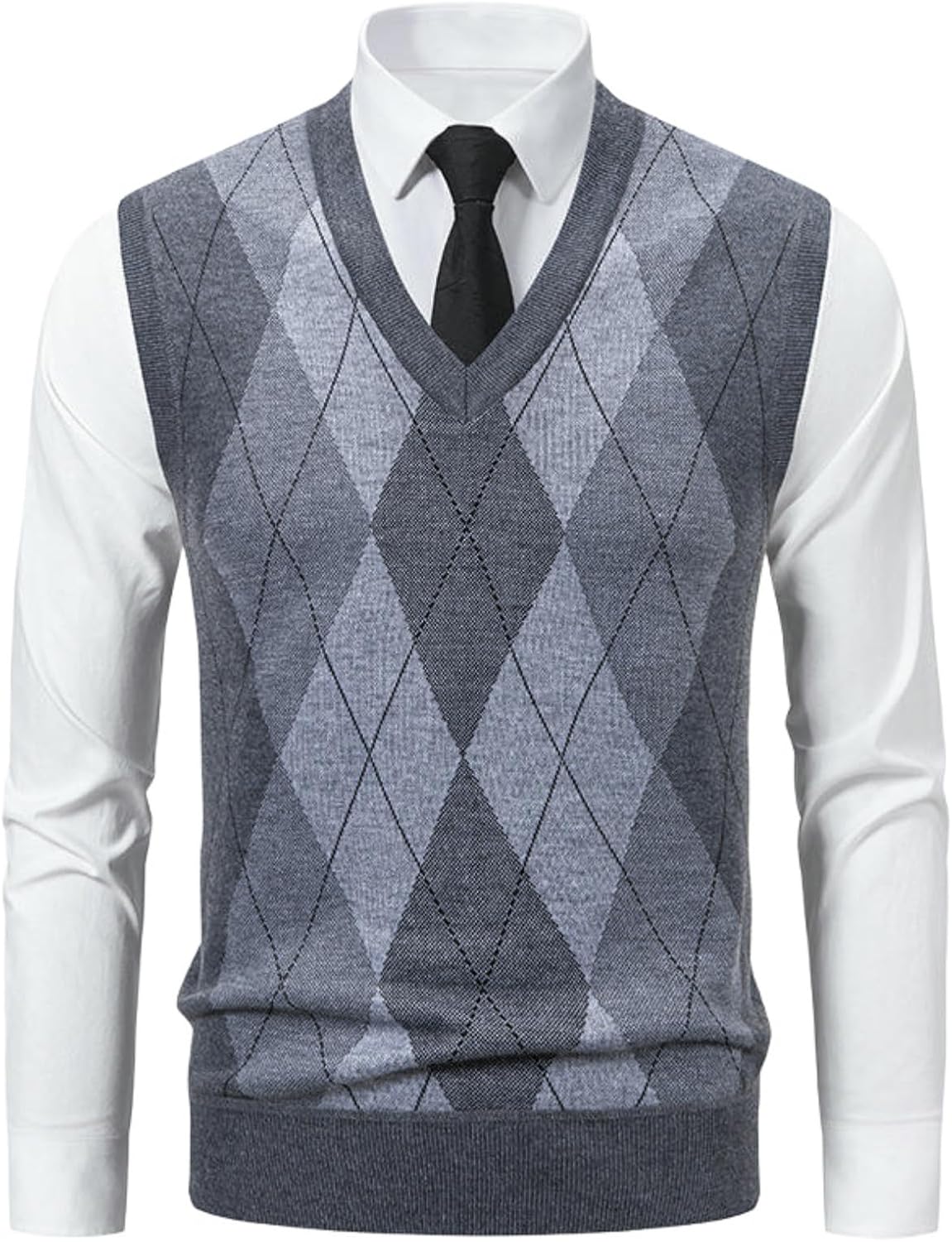 Men's Autumn Warm Slim Fit Inner Layer Knit Sweater Vest
